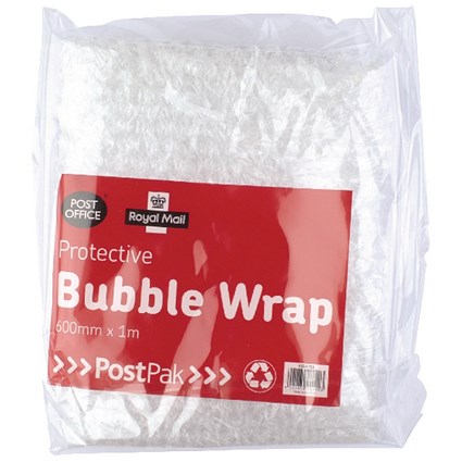 Postpak Protective Bubble Wrap Flat Sheet 600mm x 1m (6 Pack) 37728