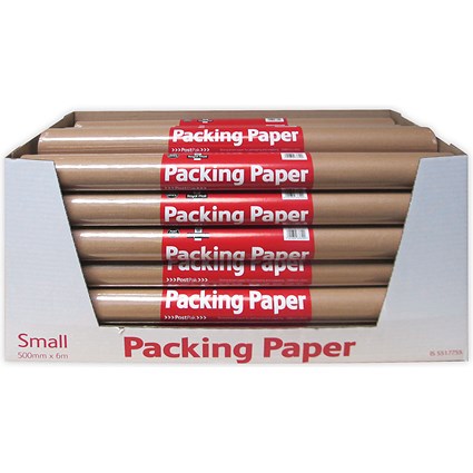 Post Office Brown Packing Paper 500mmx6m (30 Pack) 39116112