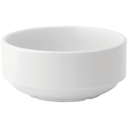 Pure White Stacking Soup Bowl, 284ml, Pack of 6