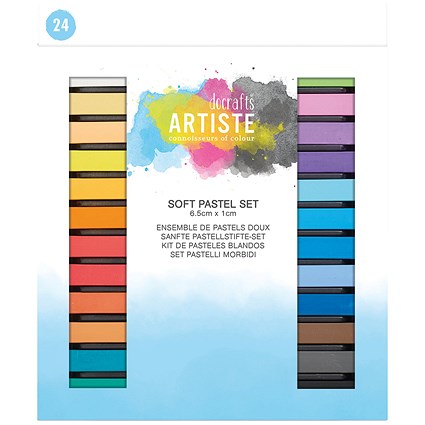 Artiste Soft Pastels, Assorted Colours, Pack of 24