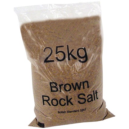 Dry Brown Rock Salt 25kg Bag (20 Pack)