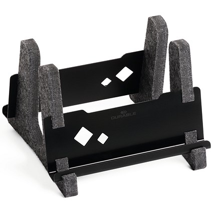 Durable Effect Vertical Laptop Stand, Charcoal