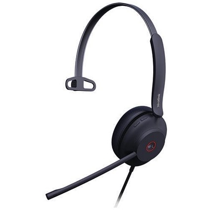 Yealink UH37 Wired Mono On-ear Headset MS Teams USB Black 1308103