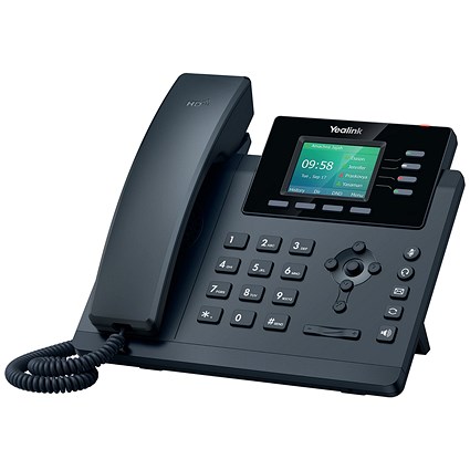 Yealink SIP-T34W VoIP Telephone + Caller ID, 5-Way Call Capability, 4 Lines, Classic Grey