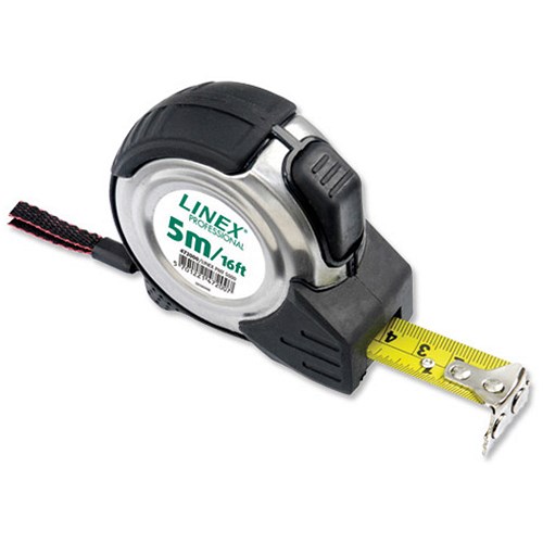 Linex Measuring Tape Steel-cased Polyester-coated Metric and Imperial ...