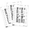 Durable PrinTable Ticket Insert Sheets for Pallet Feet, 140/90 x 65mm, Pack of 80