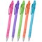 FlexGrip Ultra Retro Ballpoint Pens Medium 1.0mm Tip Black Ink (Pack 5)