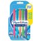 Paper Mate FlexGrip Ultra Retro Ballpoint Pens Medium 1.0mm Tip Black Ink (Pack 5)