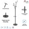 Alba Festival Coat Stand, 5 Pegs, Black