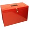 ValueX Cathedral Metal Suspension File Box Foolscap Red -