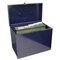 ValueX Cathedral Metal Suspension File Box A4 Blue -