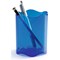 Durable Trend Pen Pot Pencil Holder Desk Tidy Organizer Cup, Clear Blue