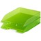 Durable Translucent Stackable Letter Tray Document Paper File, A4+, Clear Green