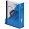 Durable Translucent Magazine Rack Document Desk File Organiser, A4, Clear Blue