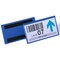 Durable Magnetic Ticket Holder Document Pockets, 150 x 67mm, Blue, Pack of 50