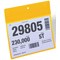 Durable Neodym Magnetic Ticket Label Holder Pockets, A5, Yellow, Pack of 10