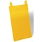 Durable Strap Ticket Holder Document Pocket, Portrait, A4, Yellow, Pack of 50