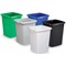 Durable Durabin Square Food & Freezer Safe Waste Recycling Bin, 90 Litre, Green