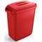 Durable Durabin Rectangular Food Safe Waste Recycling Bin, 60 Litre, Red