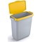 Durable Durabin Hinged Bin Lid, Strong and Food & Freezer Safe, 60 Litre, Yellow