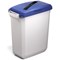 Durable Durabin Hinged Bin Lid with Slot Cut-Out For Easy Recycling, 60 Litre, Blue