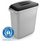 Durable Lid for Durabin Eco Rectangular 60 Litre Waste Bin, Black