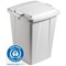 Durable Durabin Eco Strong Recycled Plastic Waste Recycling Bin, 90 Lite, Grey