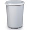 Durable Durabin Food & Freezer Safe Round Bin Base, Strong & Easy Grip Handles, 40 Litre, Grey