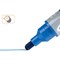 Nobo Liquid Ink Whiteboard Pens, Bullet Tip, Blue, Pack of 10