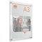 Nobo Premium Plus Acrylic Wall Mounted Poster Frame, A3, Clear