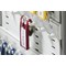 Durable Key Clips Organisational Label Hooks, Red, Pack of 6