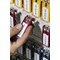 Durable Key Clips Organisational Label Hooks, Yellow, Pack of 6