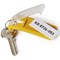 Durable Key Clips Organisational Label Hooks, Yellow, Pack of 6