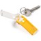 Durable Key Clips Organisational Label Hooks, Yellow, Pack of 6