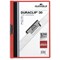 Durable A4 Duraclip Folders, 3mm Spine, Red, Pack of 25