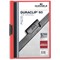 Durable A4 Duraclip Folders, 6mm Spine, Red, Pack of 25