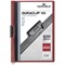 Durable A4 Duraclip Folders, 6mm Spine, Dark Red, Pack of 25