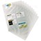 Durable Visifix Punched Pocket Wallets for Business Cards, 10 Pack, A4 Clear