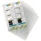 Durable Visifix Punched Pocket Wallets for Business Cards, 10 Pack, A4 Clear