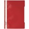 Durable A4 Clear View Folder, Red, Pack of 25