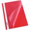 Durable A4 Clear View Folder, Red, Pack of 25