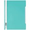 Durable A4 Clear View Folder, Turquoise, Pack of 50