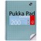 Pukka Pad Metallic Jotta Wirebound Dotted Notepad, A4, 5mm Dotted Grid, 200 Pages, Green, Pack of 3