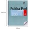 Pukka Pad Metallic Jotta Wirebound Dotted Notepad, A4, 5mm Dotted Grid, 200 Pages, Green, Pack of 3