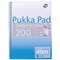 Pukka Pad Irlen Jotta Wirebound Notebook, A4, Ruled With Margin, 200 Pages, Blue, Pack of 3