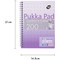 Pukka Pad Irlen Jotta Wirebound Notebook, A4, Ruled With Margin, 200 Pages, Purple, Pack of 3