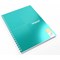 Silvine Luxpad Twin Wire FSC Notebook, A4+, Ruled With Margin, 200 Pages, Green, Pack of 3