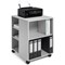 Durable 6 Shelve Office Filing Storage Trolley on Wheels, 75cm, Grey