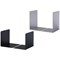 Durable Premium Heavy Duty Small Metal Shelf Bookends, Black, Pack of 2