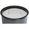 Durable Round Metal Waste Bin with Sand Ashtray, 17 Litre Bin/2 Litre Ashtray, Black